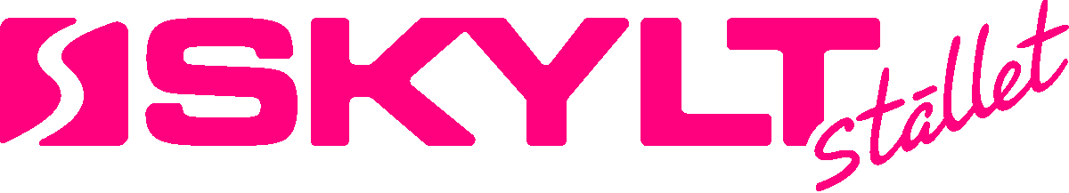 Skyltstallet Logo Magenta