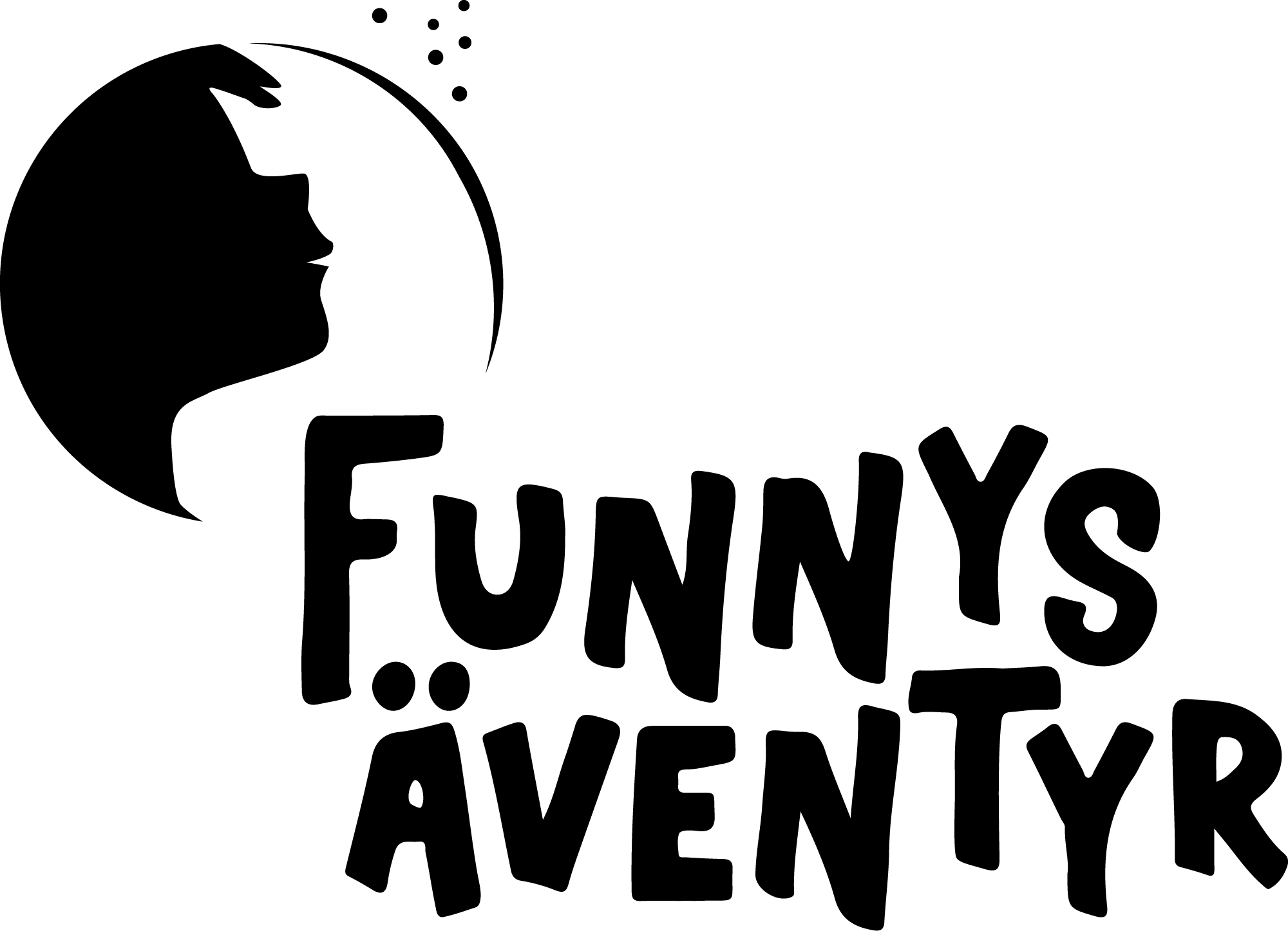 Funnys Äventyr Logotyp Svart