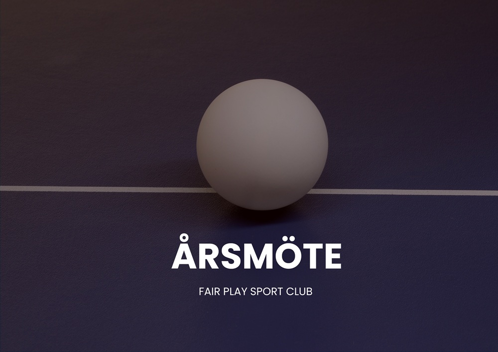 Årsmöte Fair Play Sport Club